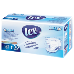 Tex Adult Diapers Medium 30-Piece