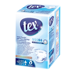 Tex Adult Diapers Medium 8-Piece