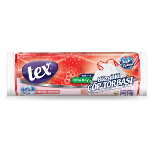Tex Мешки для Мусора с Завязками Средние с Ароматом Клубники